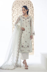 DA-2111 L-GREEN EMBROIDERED KURTA